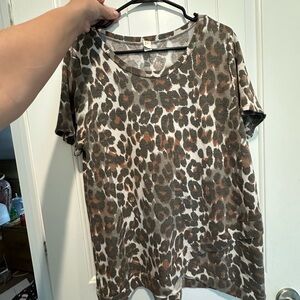 Leopard Print Women's Top